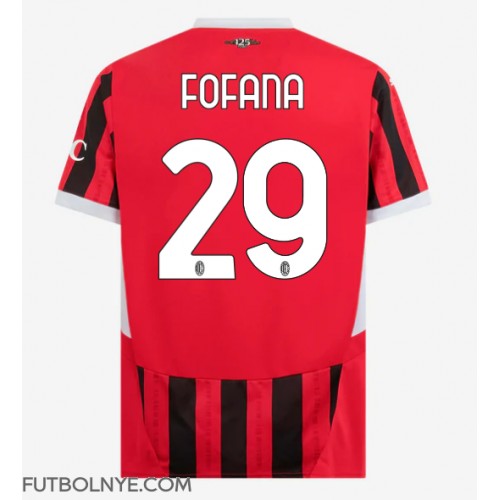 Camiseta AC Milan Youssouf Fofana #29 Primera Equipación 2024-25 manga corta